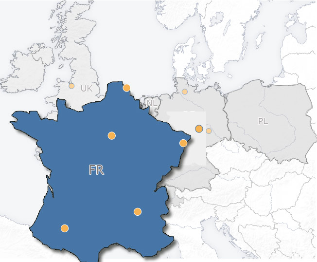 Our location(s) in France