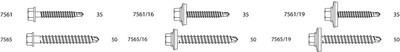 Screws 7561 / 7565 View 2 Fasteners 7561 / 7565 View 2